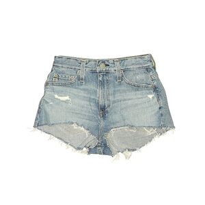 AG Adriano Goldschmied Light Blue Distressed Denim Cutoff Shorts